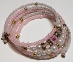 Five band bracelet - Pretty in Pink