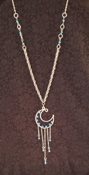 cascade blue moon necklace