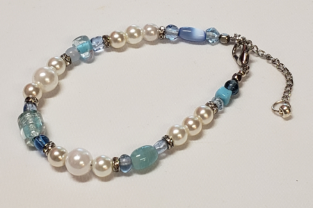 Single Bracelet - Sky Blue Pearl