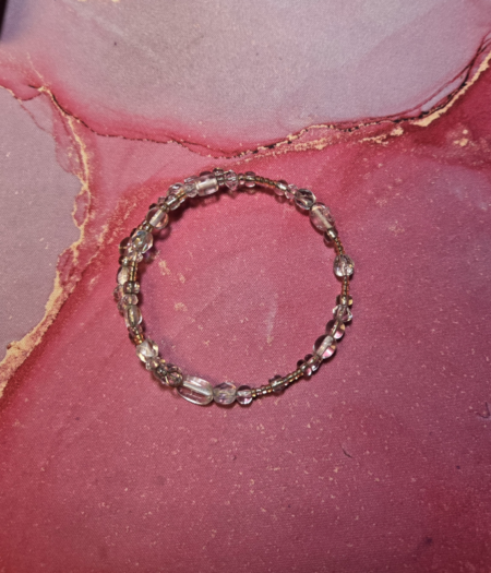 Single Bracelet - Clear Shimmer