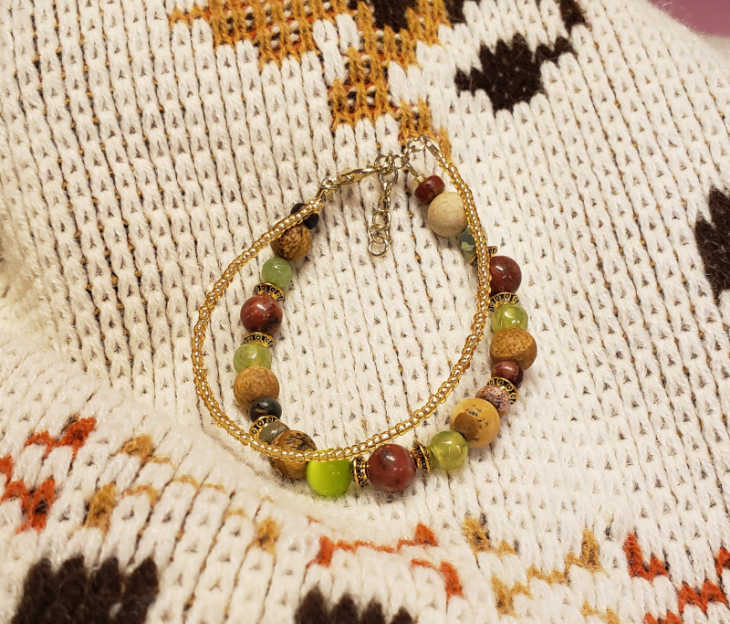 Lime Stone - Double Bracelet