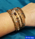 Five Layer Bracelet - Chestnut Shimmer