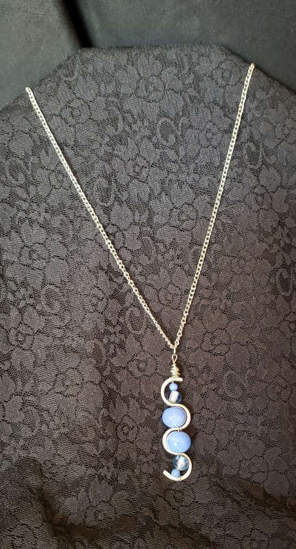 Necklace - Baby Blue Wave