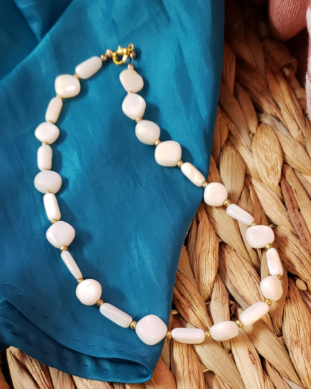 Necklace "White Stone" Choker