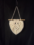 Creme Feather - Triple Diamond Square Knot